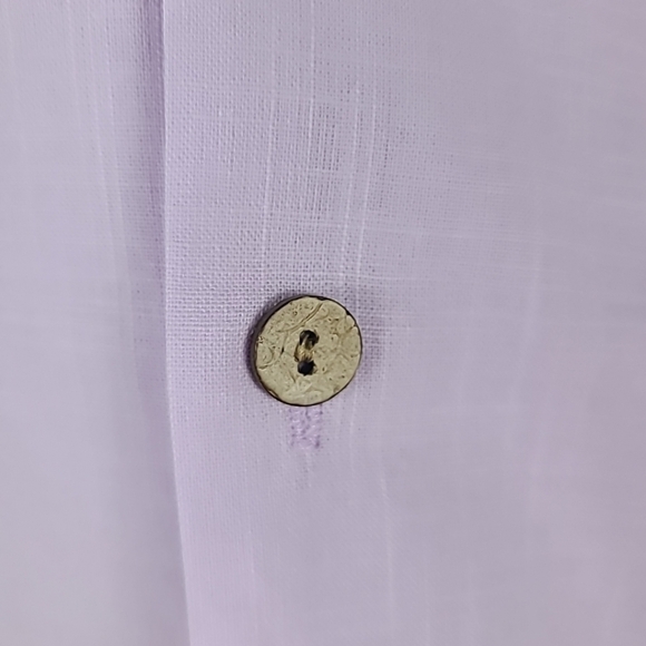 NEW Flex Men's Luxury Collection Designed in Italy Short Sleeve Purple Shirt 4XL - Picture 3 of 8